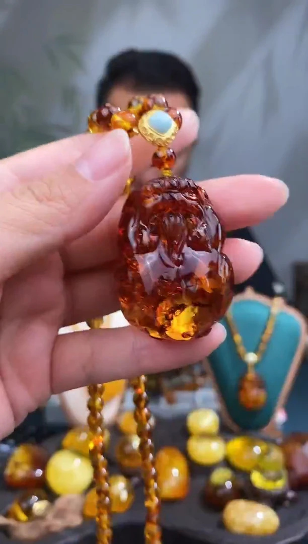 裸石琥珀未镶嵌基地发货 一物一证 顺丰包邮