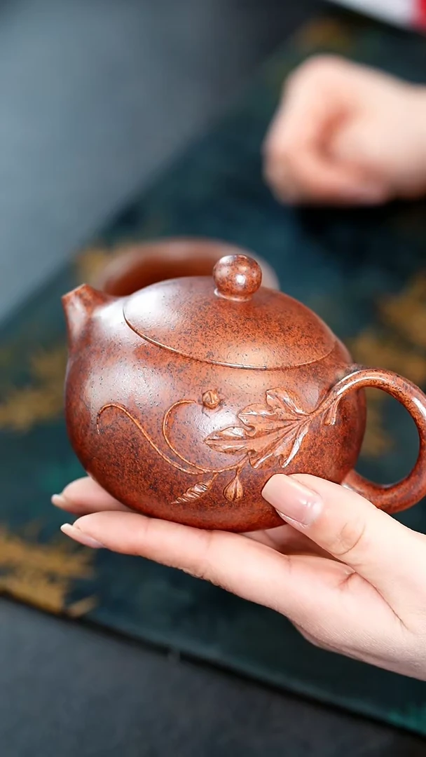 【闪购商品】紫砂茶壶44紫砂壶天星泥送杯子