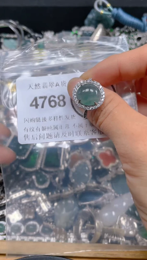 翡翠未镶嵌颈饰4768