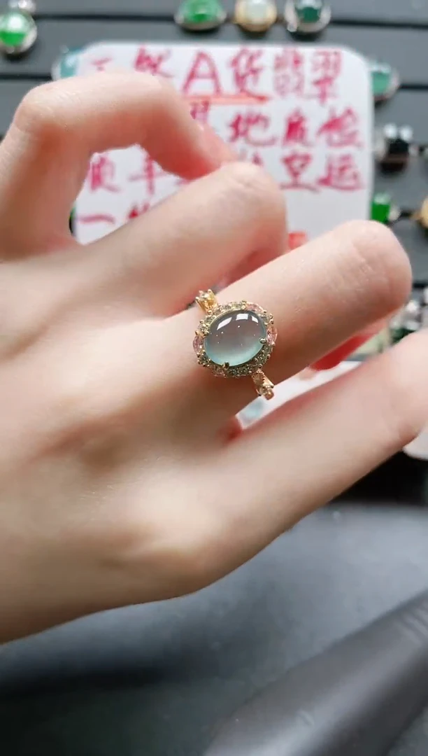 【闪购商品】翡翠戒指银S925镶嵌11111111