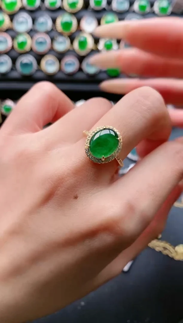 【闪购商品】翡翠戒指银S925镶嵌11111111