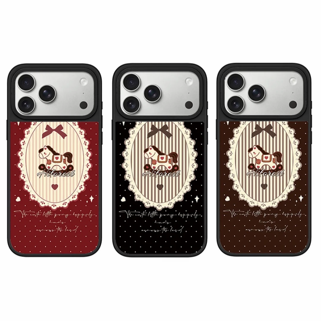 【耐脏不发黄】ins韩风波点小马适用苹果17promax/16手机壳iPhone15