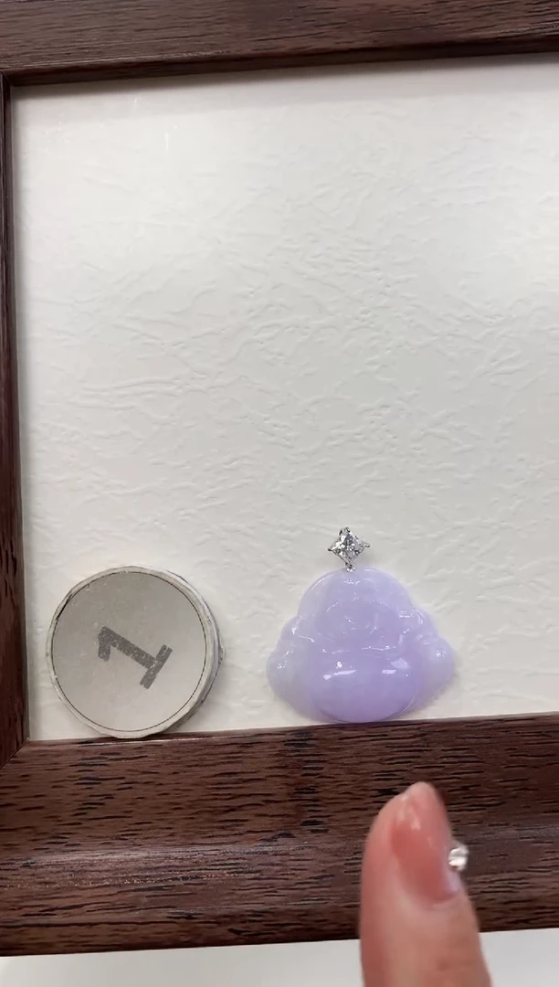 颈饰18K金镶嵌翡翠天然缅甸a货翡翠(多样性发其一)