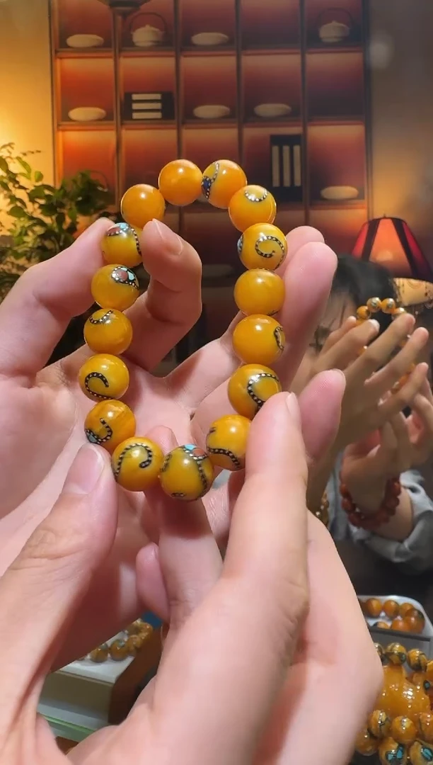 蜜蜡颈饰未镶嵌9336天然蜜蜡珠宝奇石