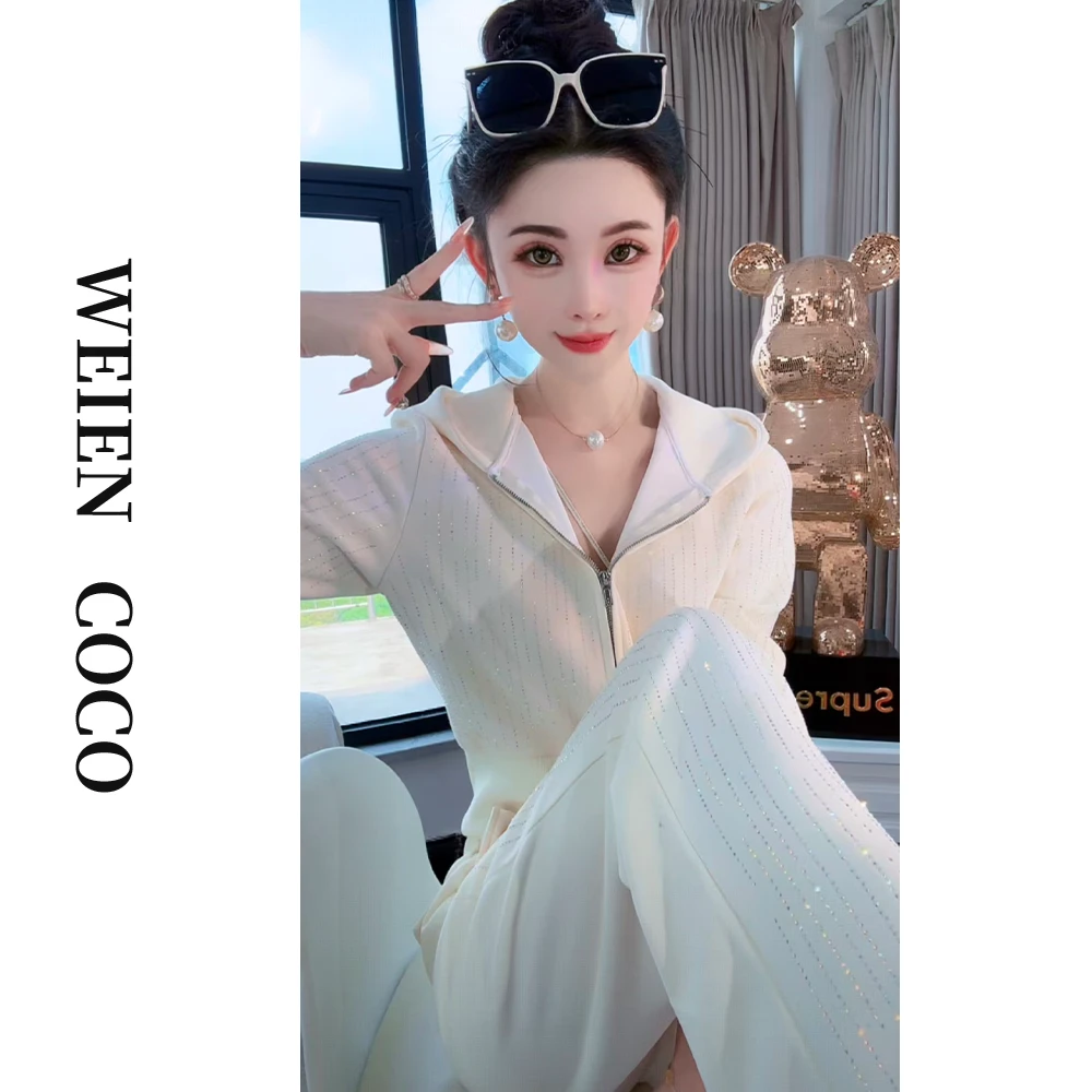 【薇恩COCO】轻奢舒适加绒套装上衣裤子秋上新两件套S5905