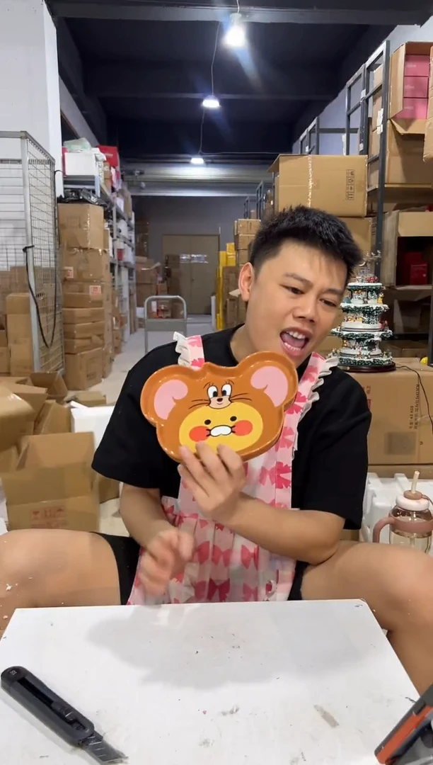 瓷片杰瑞烤盘 陶瓷材质