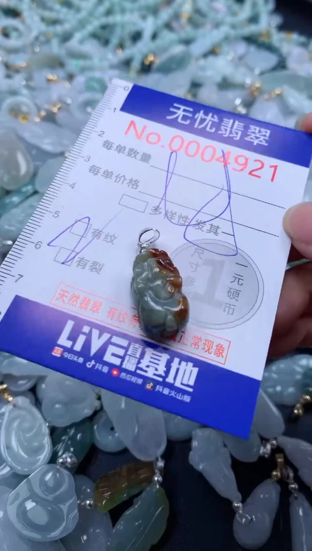 翡翠未镶嵌吊坠(不含链)4921