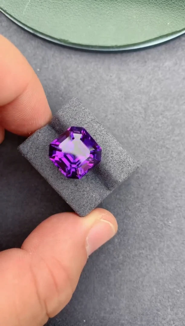 未镶嵌珠宝半成品紫晶11ct 紫水晶