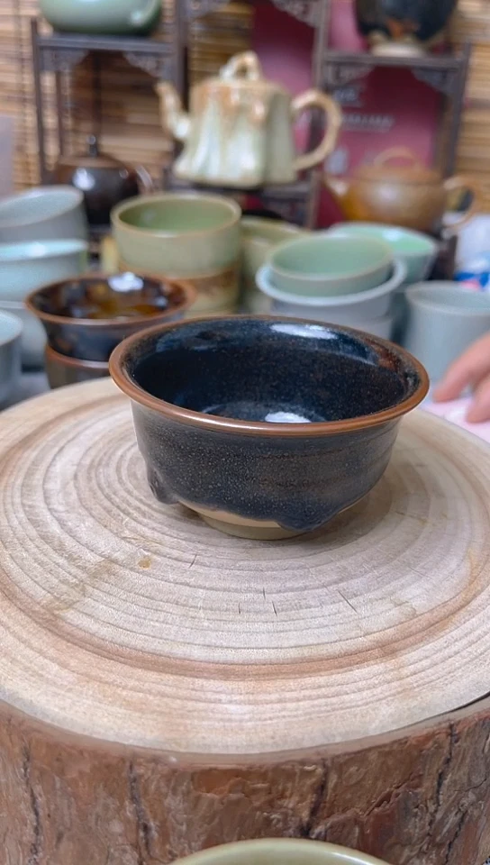 【闪购商品】瓷片原生态原矿乌金杯子