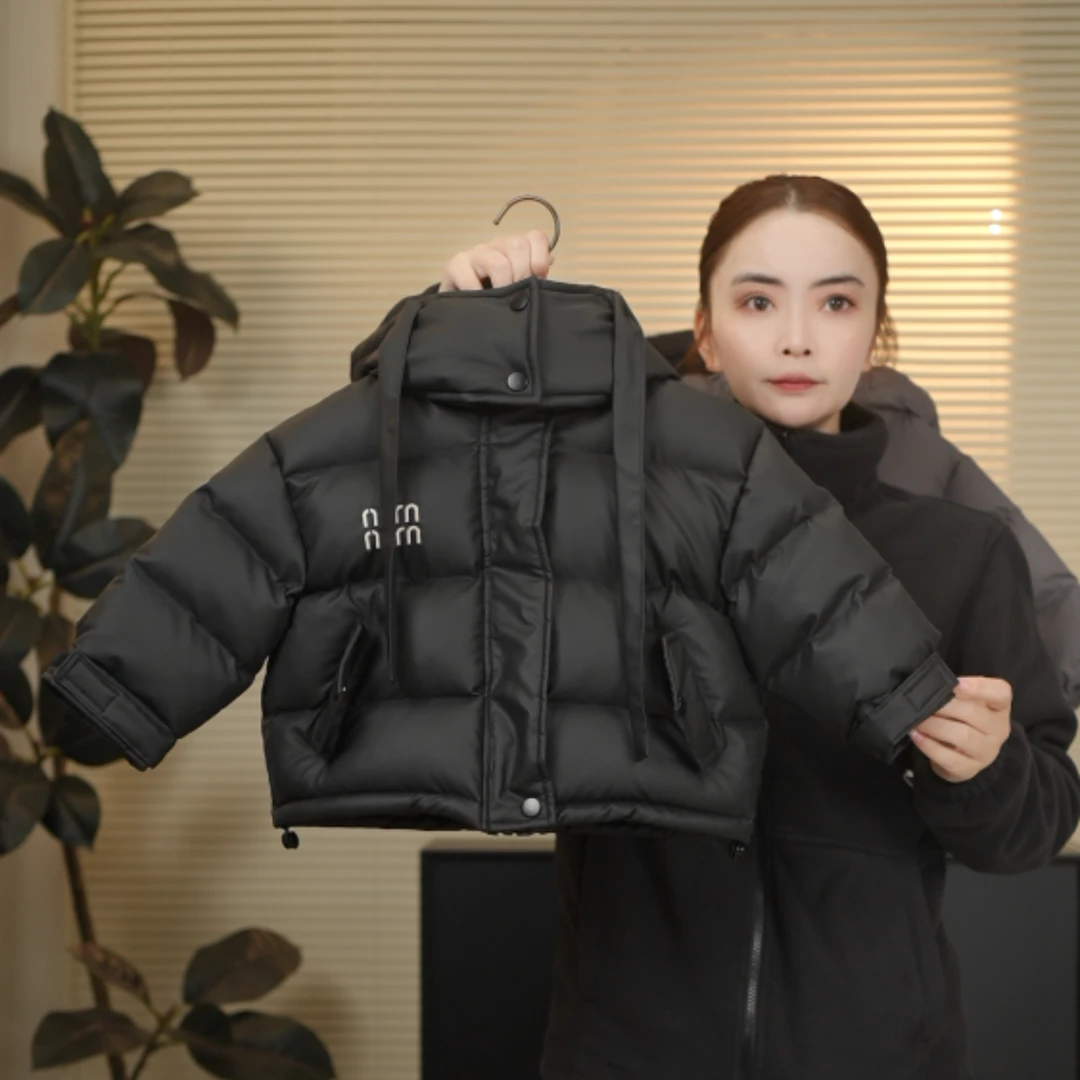 现货【皮衣羽绒服】2024新款儿童加厚冬季百搭潮酷时尚羽绒服58700