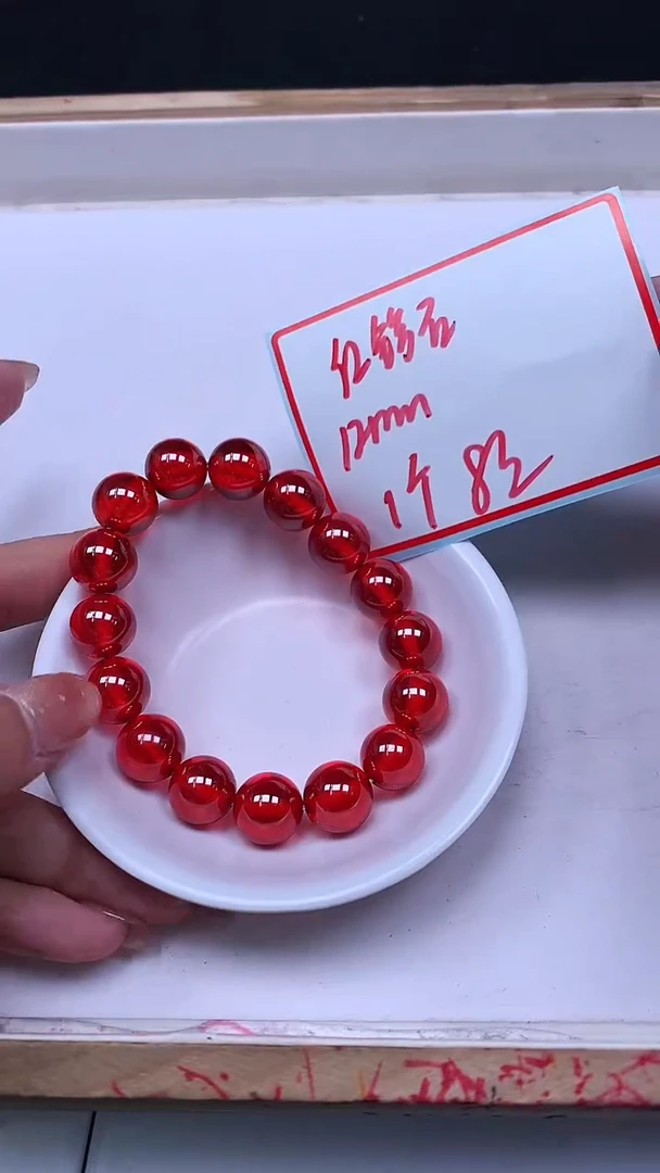 未镶嵌天然锆石散珠红锆石12mm1个8元