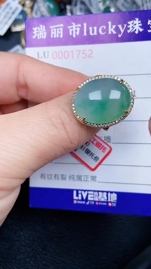 颈饰银S925镶嵌翡翠1752