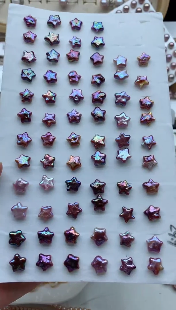 银S925镶嵌耳钉淡水珍珠多样性发其一，非无暇