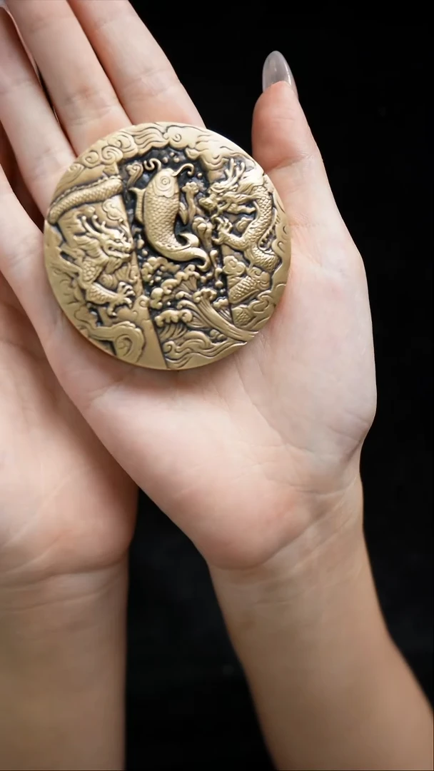 鲤鱼跃龙门 纪念章 铜章