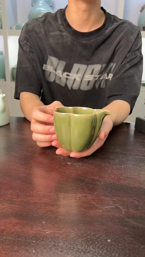 龙泉云间青瓷小米茶器