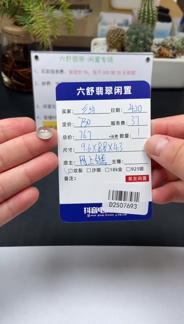 翡翠未镶嵌颈饰D2507693