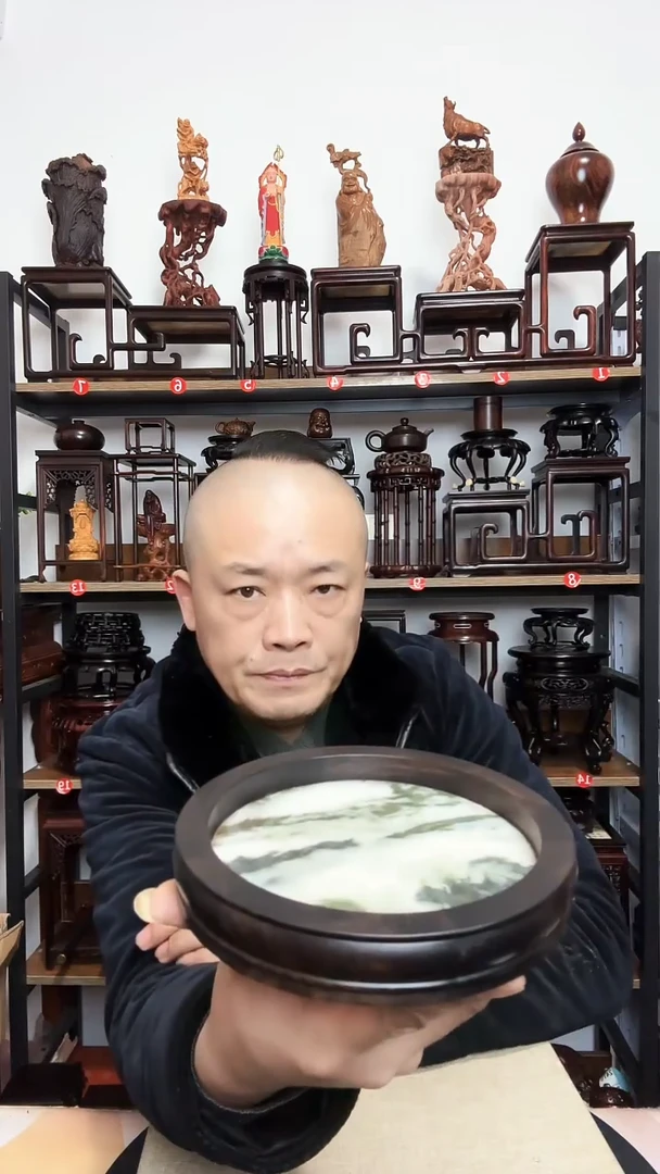 紫砂底座木15直径