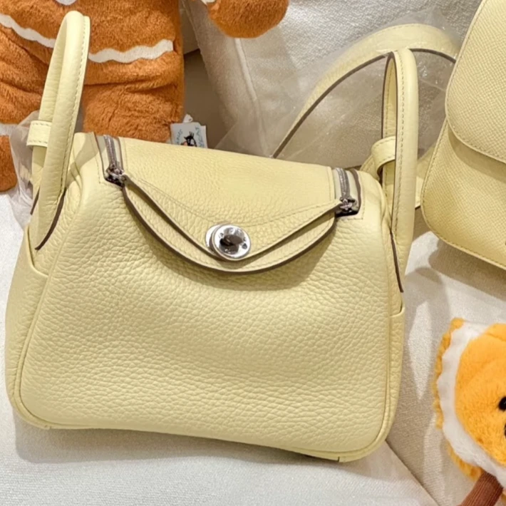 全新未使用 Hermes/爱马仕 全款71229 小花6欢 Lindy Mini米尔包