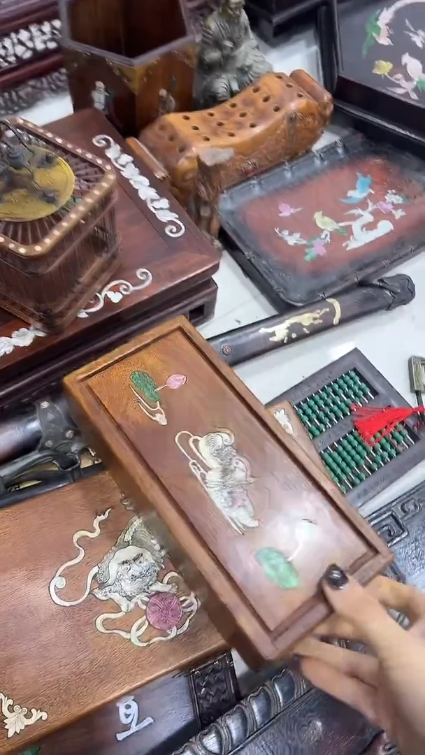 木沐头淘摆件木雕件