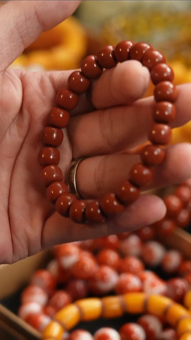 未镶嵌手串南红玛瑙10+牛血红