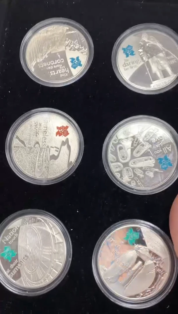 银Ag925伦敦奥运会银币6枚套装