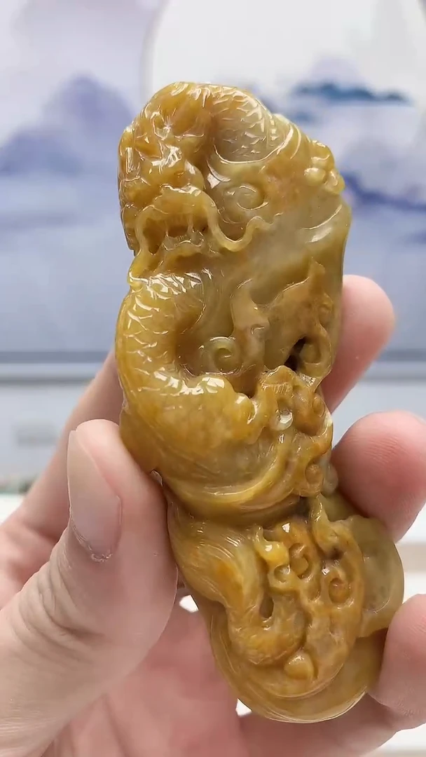 未镶嵌定制翡翠5163bb-毛货挂件21
