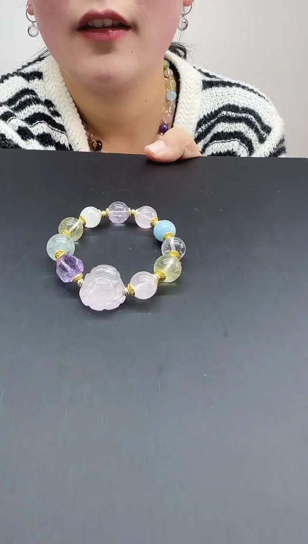 未镶嵌手链水晶多宝手链15