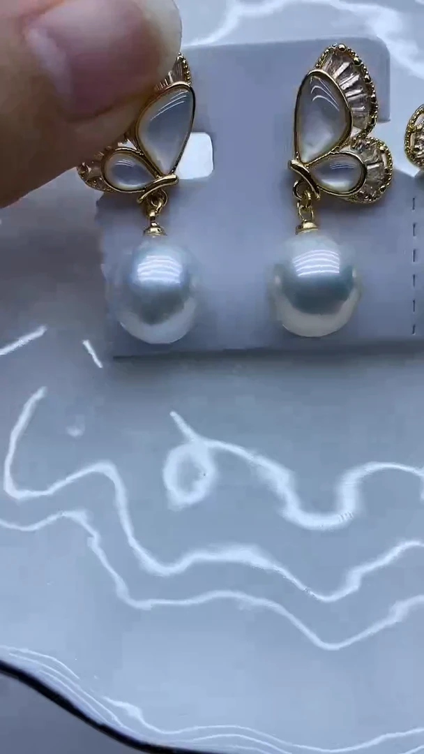 未镶嵌耳饰淡水珍珠耳钉多样性发其一