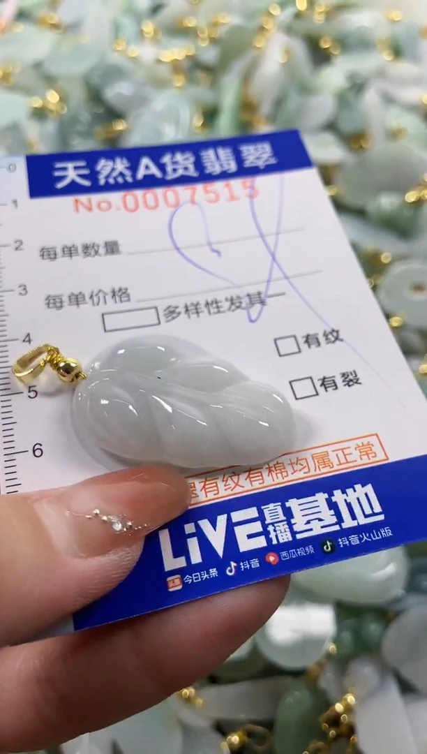 颈饰未镶嵌翡翠天然A货翡翠