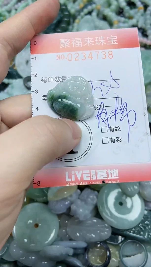 未镶嵌挂件翡翠闪购0234738