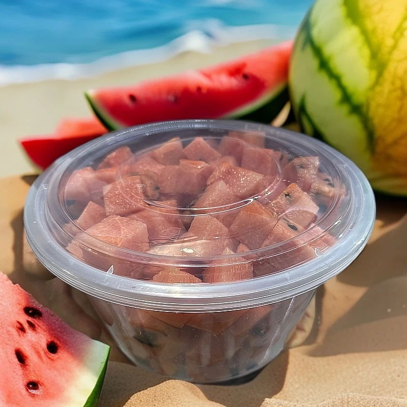 鲜切麒麟西瓜  超值大桶家庭装  净含量5斤