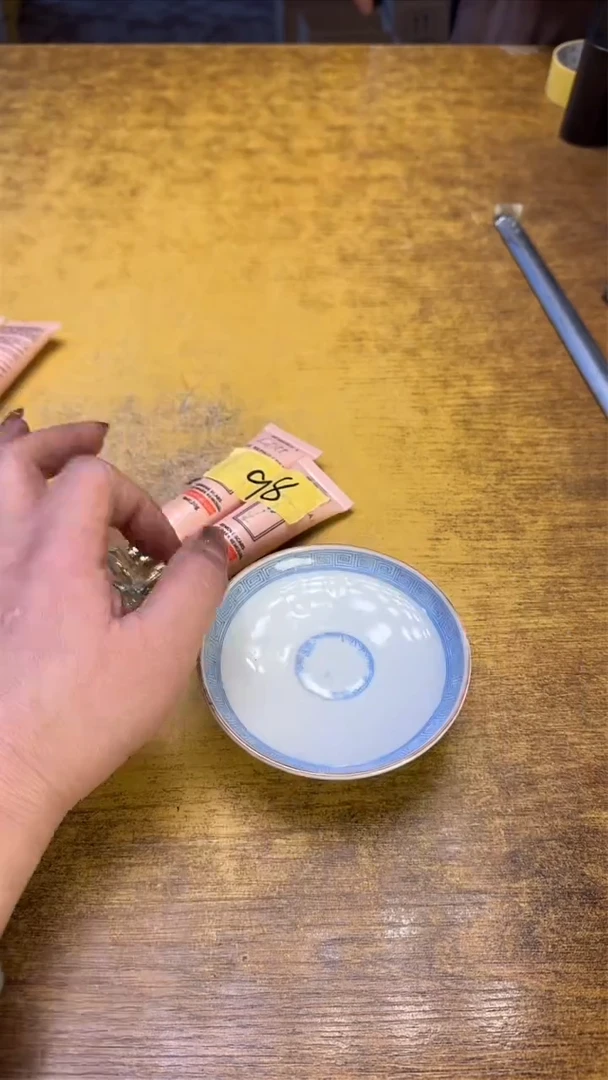 瓷器瓷器瑕老破旧98俩疤碗