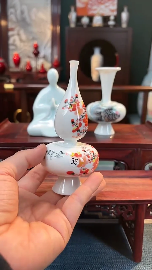 【闪购商品】摆件釉下五彩纯手工手绘原创瓷器