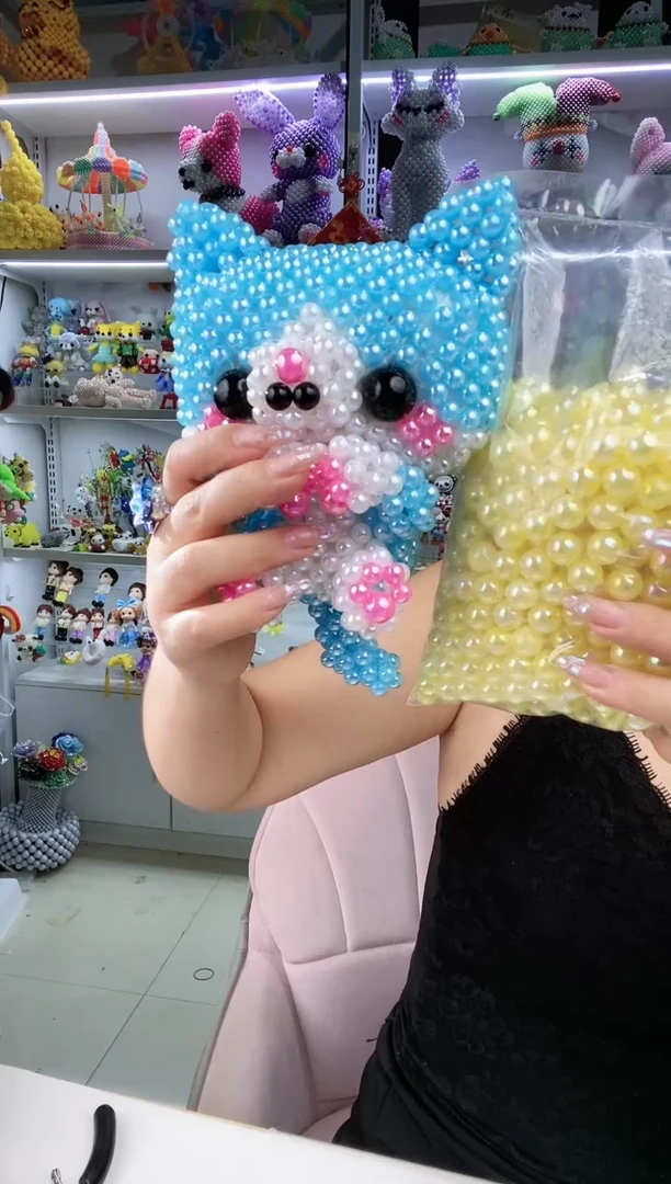 玻璃0583卡12马贝彩蓝猫材料包1套黄色