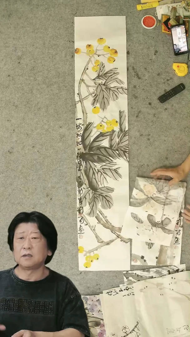 国画刘啸老师   花鸟