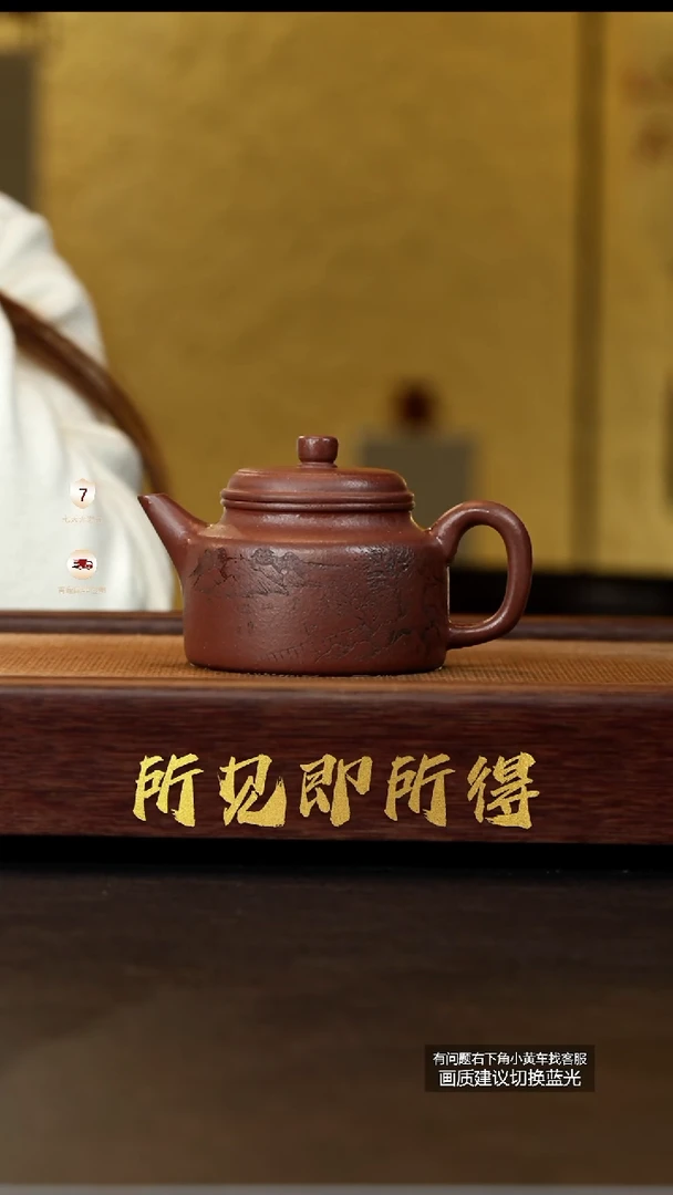 茶壶紫砂范家壶庄原矿大生底槽清剑流德钟（伟群刻）PD034