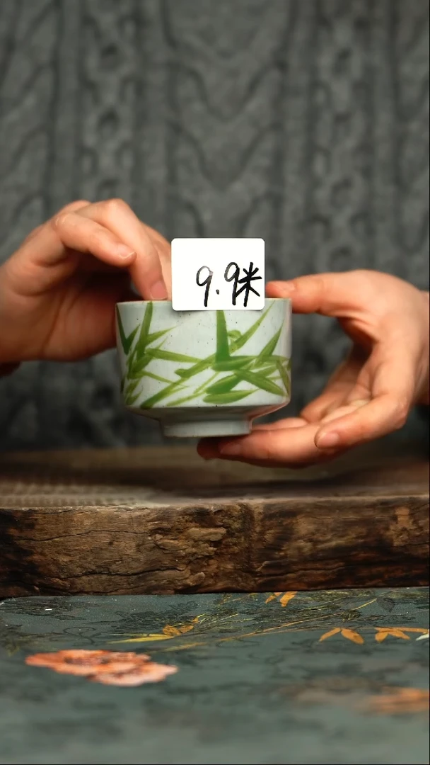 【闪购商品】杯釉下彩手工手绘同款陶器