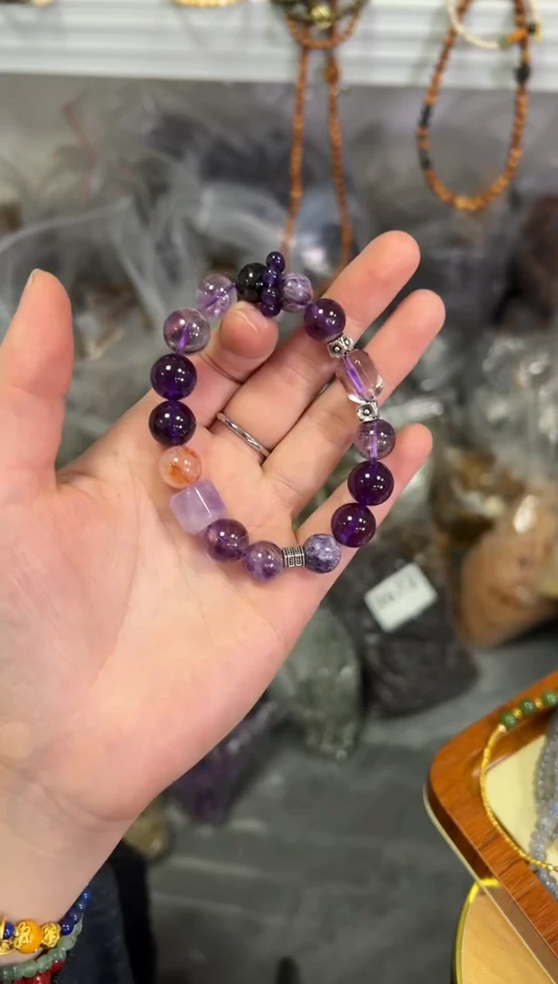 【闪购商品】水晶手链未镶嵌九紫离火多宝水晶手串[3599]