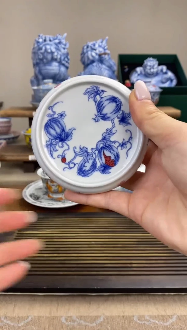 【闪购商品】瓜瓞延年实心胎盖置
