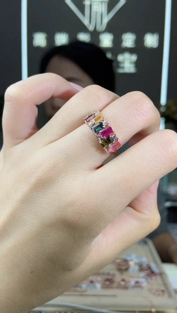 【闪购商品】碧玺手饰银S925镶嵌手饰