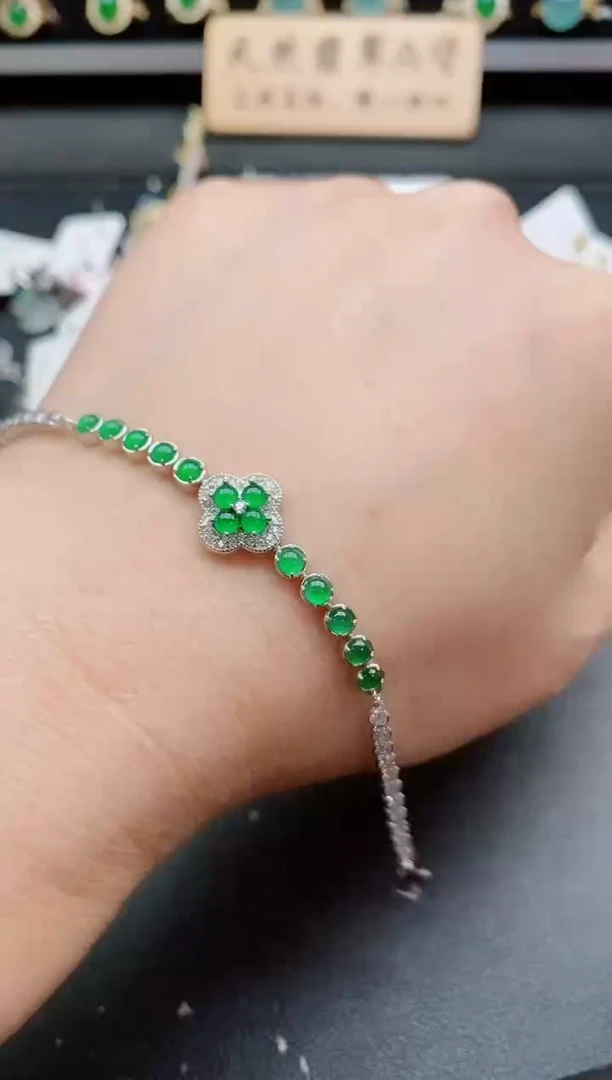 银S925镶嵌戒指翡翠1