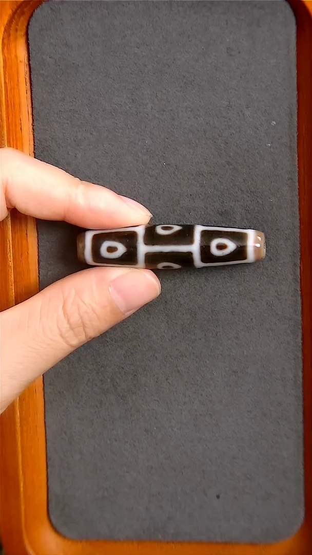 未镶嵌玛瑙/玉髓珠宝半成品建成三界菩提九眼天珠12*51