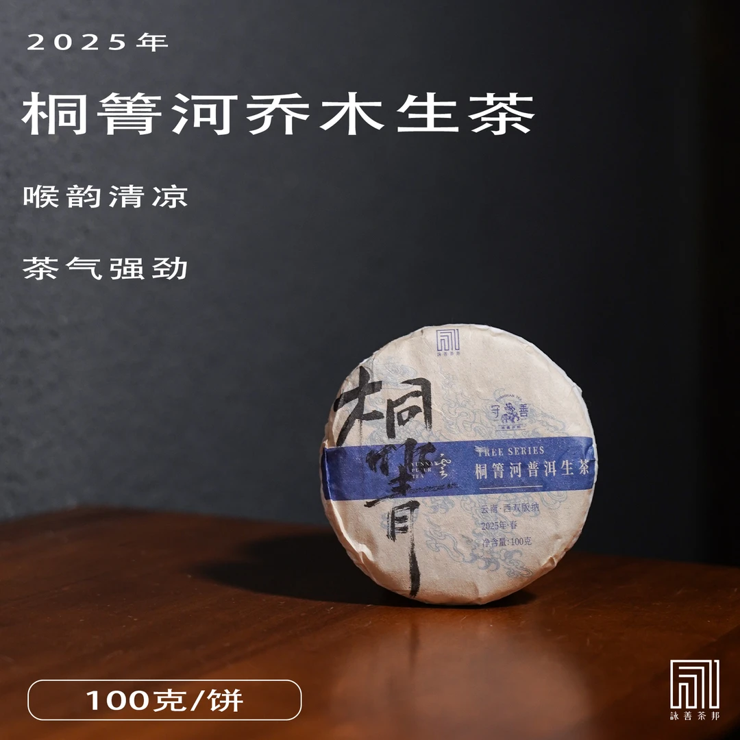 2025年春·桐箐河乔木普洱生茶100g饼