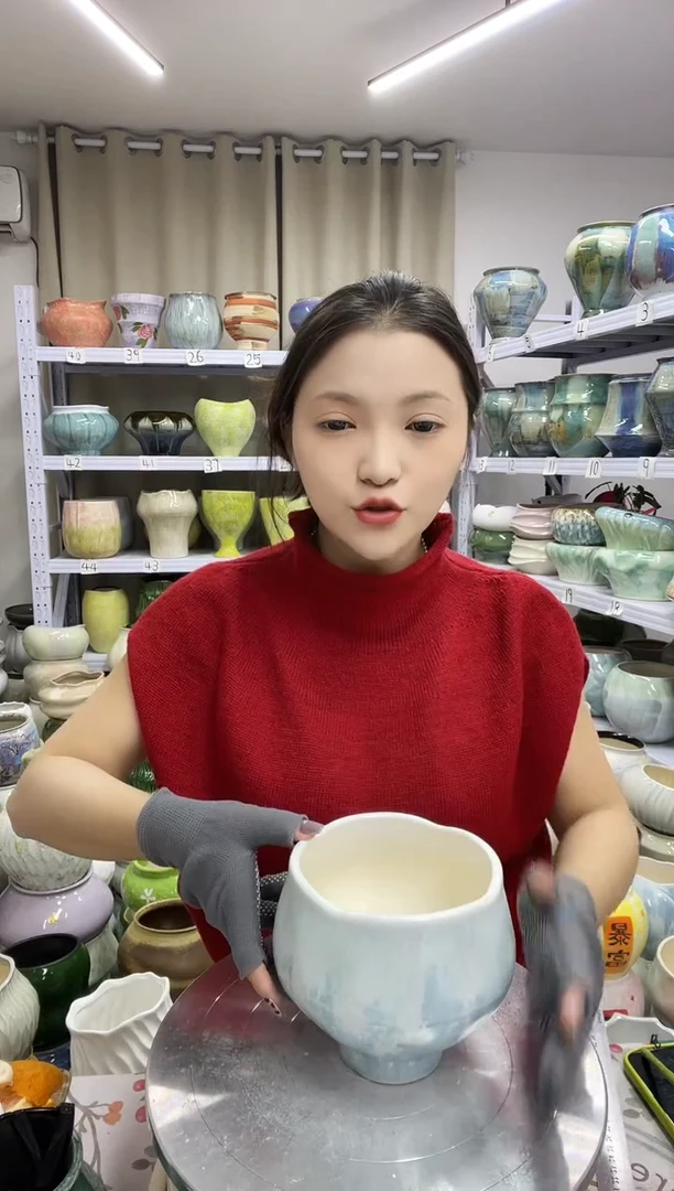 11.18陶瓷花盆直播链接高.   13.5   口