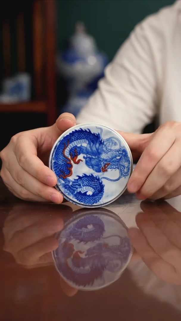 自成堂柴窑 龙盖置