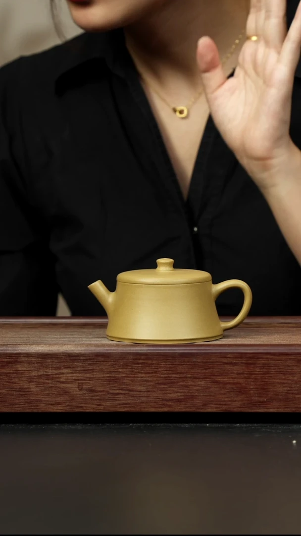 紫砂茶壶黄金段 云柱