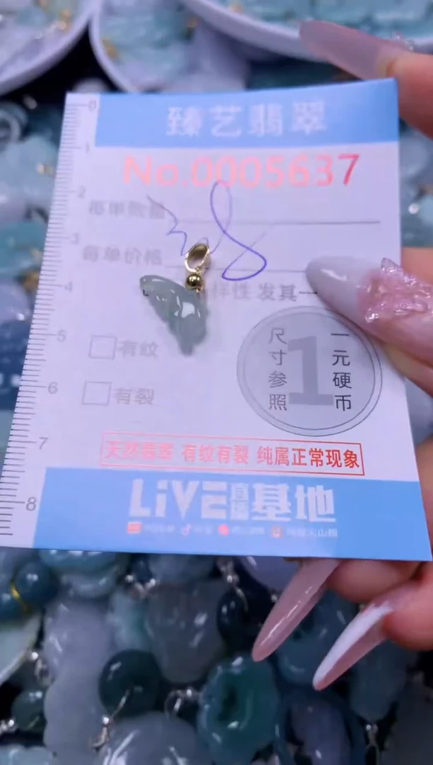 翡翠未镶嵌颈饰5637