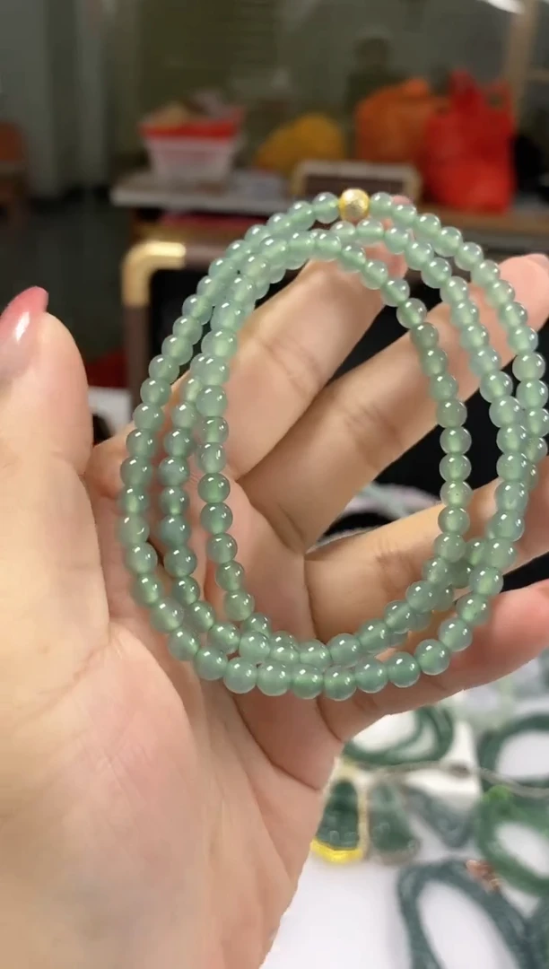 项链未镶嵌翡翠天然翡翠珠链