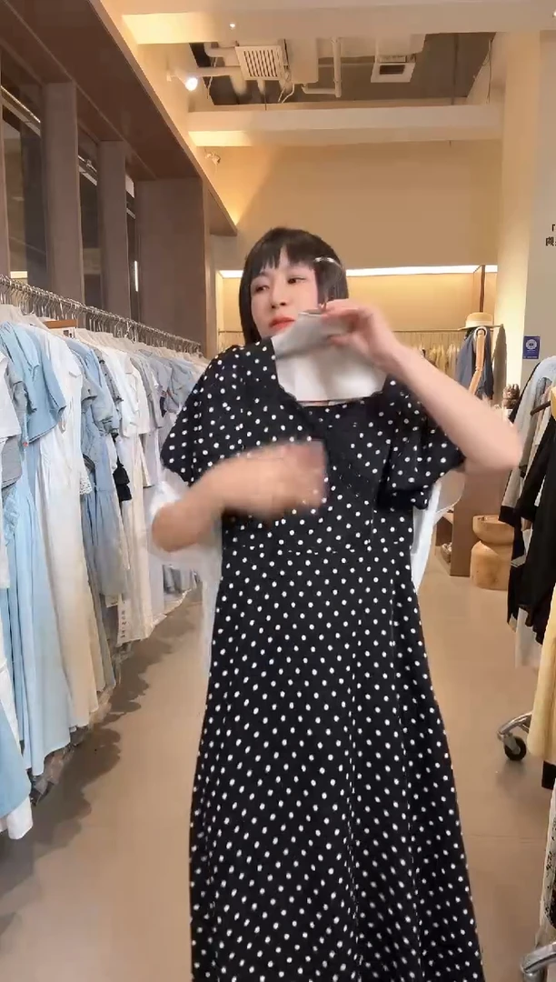 张小张专属连衣裙波点16035   S码