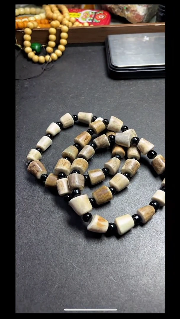 手串/手链鹿骨pz0802-6鹿角手串多样性发货发其一